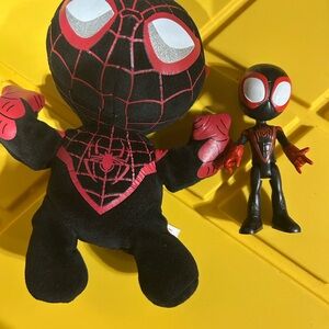 miles morales Plush and Action Figure Set